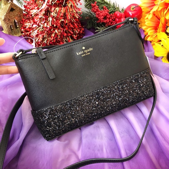NWT Kate Spade Greta Court Ramey Glitter Crossbody - Picture 2 of 8